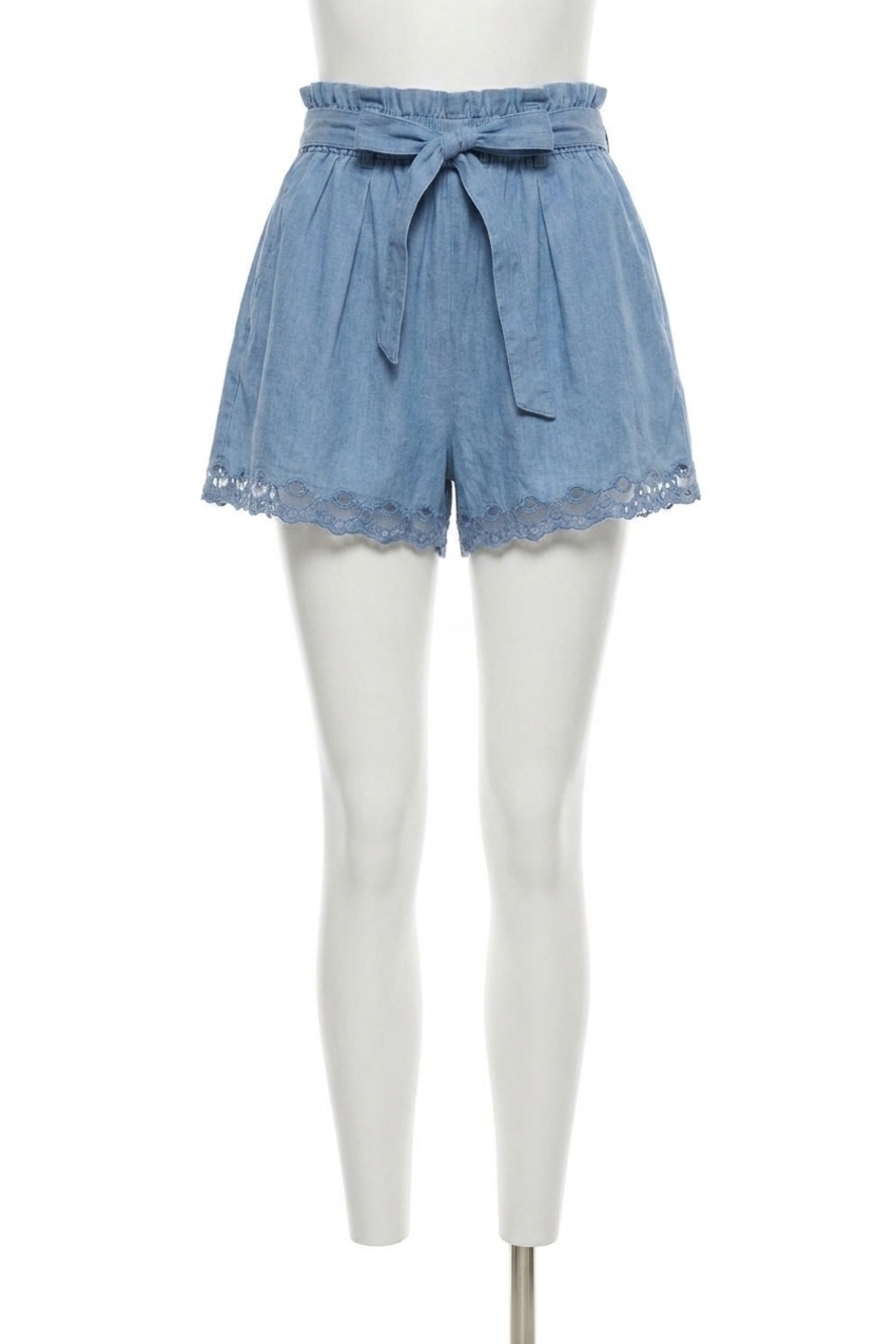 NEW ULLA JOHNSON elowen tie short in chambray